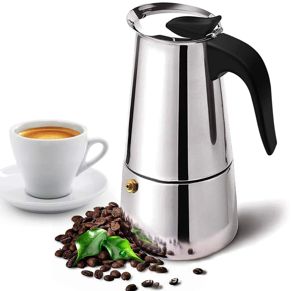 Home Cooking Appliances - Caffettiera Moka in acciaio inossidabile premium