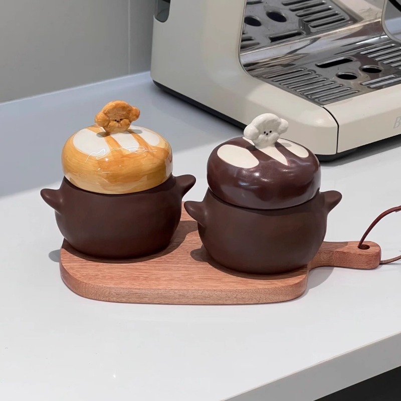 Home Cooking For Dogs - Graziosa Ciotola in Ceramica a Forma