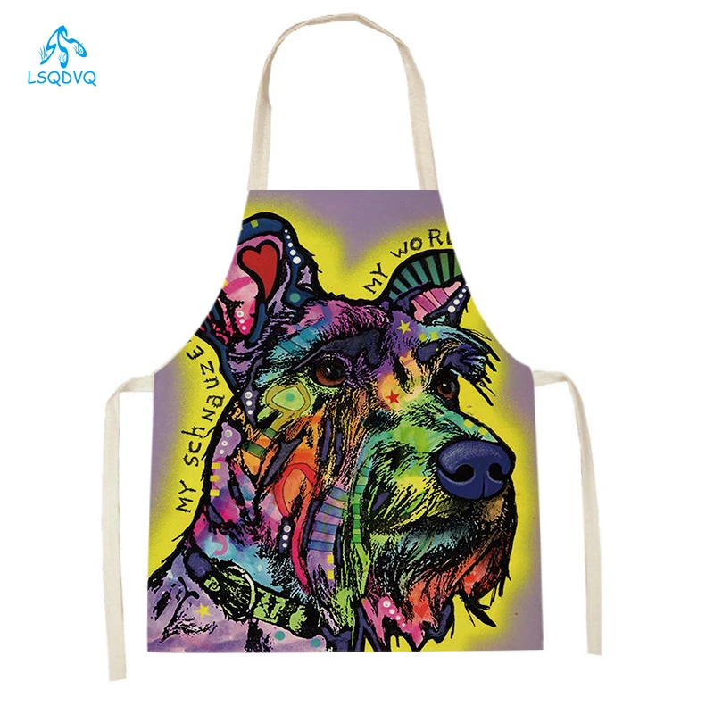 Home Cooking For Dogs - Grembiuli da cucina in lino stampato