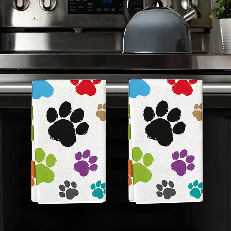 Home Cooking For Dogs - 2 pezzi, set di asciugamani da