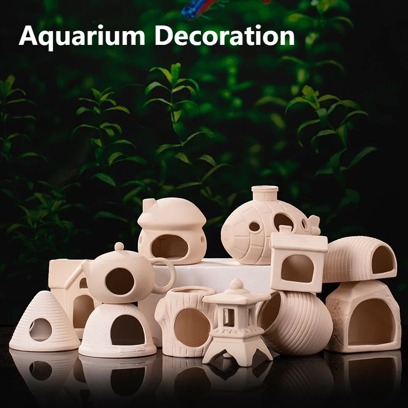Tagine Clay Pot - Argilla Acquario Decorazione Ceramica Acquario Paesaggistica