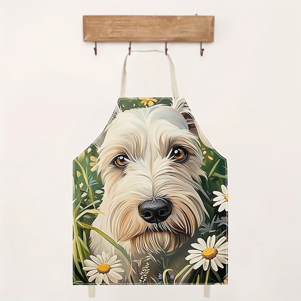Grazioso Grembiule Bianco con  - Home Cooking For Dogs recensione e prezzo