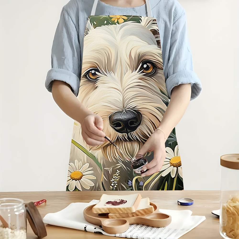 Grazioso Grembiule Bianco con  - Home Cooking For Dogs recensione e prezzo