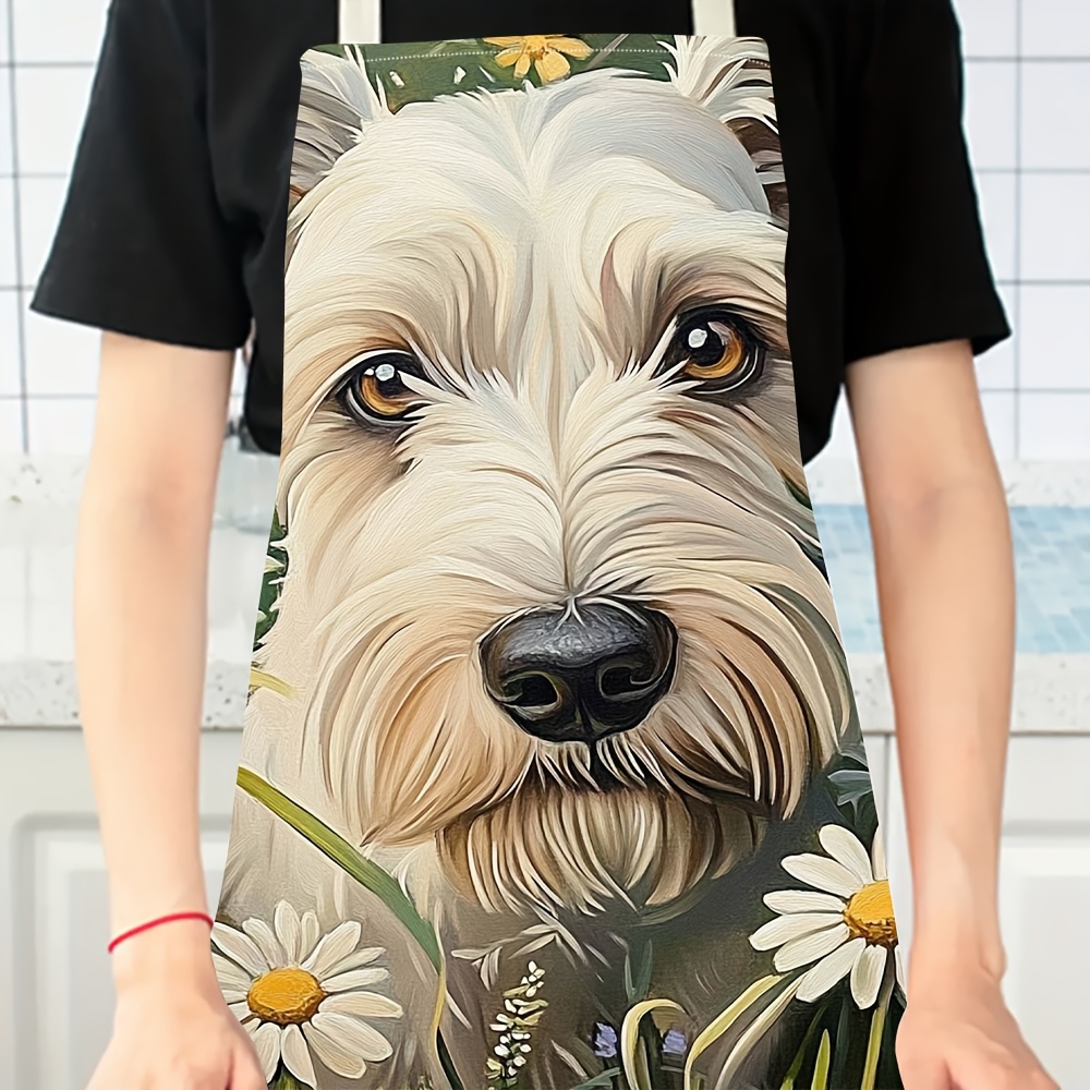 Grazioso Grembiule Bianco con  - Home Cooking For Dogs recensione e prezzo