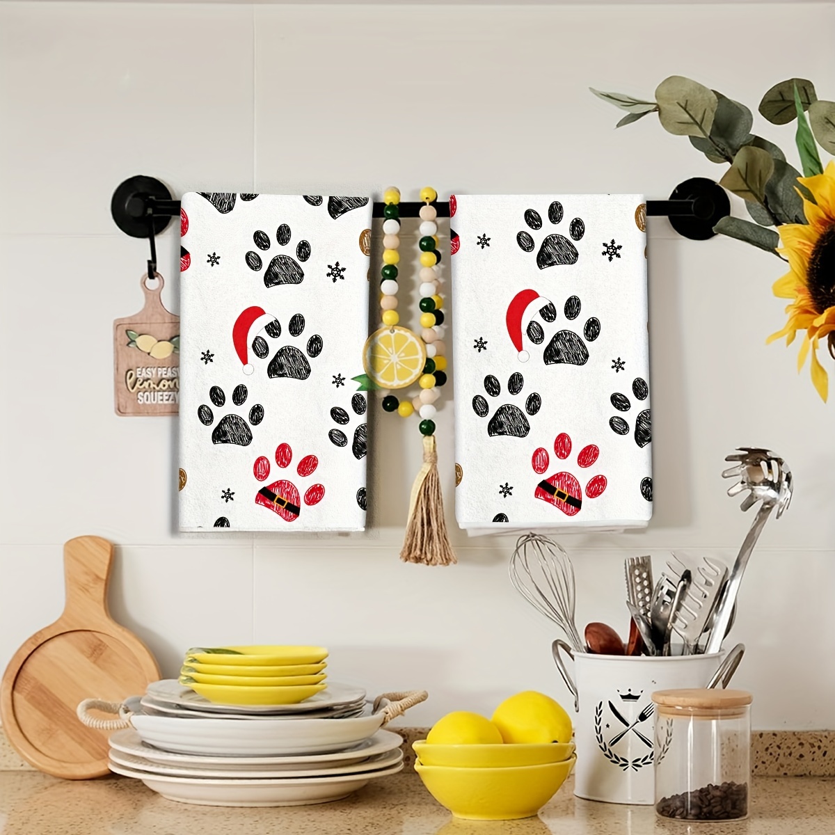 2 pezzi, asciugamani da cucina - Home Cooking For Dogs recensione e prezzo